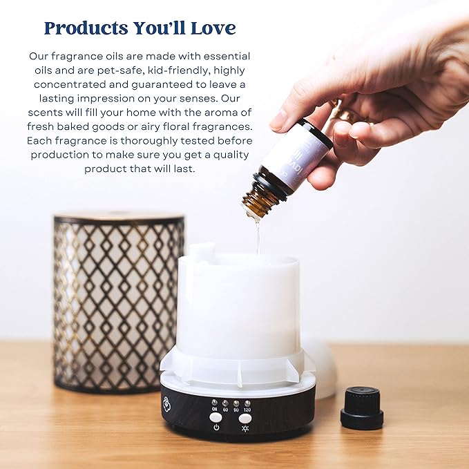 CE Craft Premium Fragrance Oil Pair for Diffusers - Flannel Musk + Flannel Pine – Diffuser Oils Fragrances Scented for Home, Candle Soap Making Supplies, Aromatherapy Blends for House (10 mL)