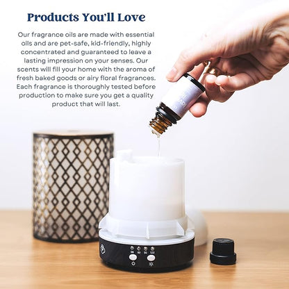 CE Craft Premium Fragrance Oil Pair for Diffusers - Flannel Musk + Flannel Pine – Diffuser Oils Fragrances Scented for Home, Candle Soap Making Supplies, Aromatherapy Blends for House (10 mL)