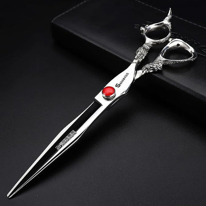 Professional Japanese Hair Scissors - 440C Stainless Steel/Rose Razor Edge (8 Inch Flat)