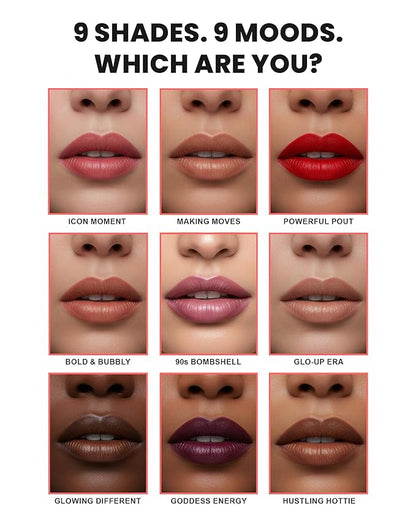 Lip Kit Duo – 90s Bombshell - TikTok-Viral Precision Liner & Glossy Liquid Lipstick, Clean 2-Step Set with Hydrating Long-Wear Color – Bold Inclusive Beauty for Everyday Konfidence