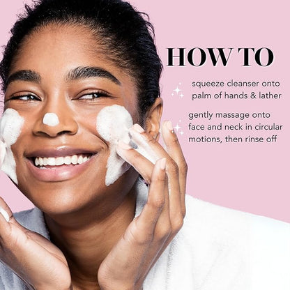 Saturday Skin Face Cleanser Hydrating Foam Cleanser Natural ingredients Anti-aging | Makeup Remover and Face Wash | Fragrance Free Ideal for Sensitive, Dry Skin Korean Skincare