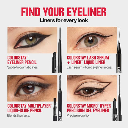 REVLON ColorStay Pencil Waterproof Eyeliner, Smudge-Proof, Eye Makeup with Built-In Sharpener, Stocking Stuffer for Women, 212 Bronze, 0.01 oz