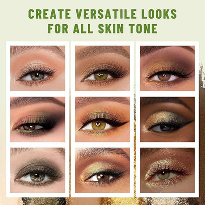 6 Colors Mini Eyeshadow Makeup Palette Olive-colored Neutral Tone Eye Shadow Matte & Shimmer Nude Make Up Pallet with Mirror Blendable Highly Pigmented Travel Size Gift Kit 04