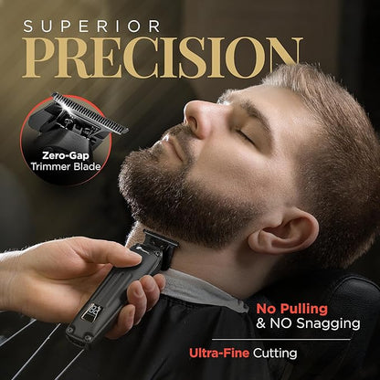 Fagaci Professional Hair Clippers for Men with Superior Precision, Brushless Motor Barber Clippers and Trimmers Set, 5X Longer Sharpness Hair Cutting Kit, Mens Haircut Cordless Clipper for Barber