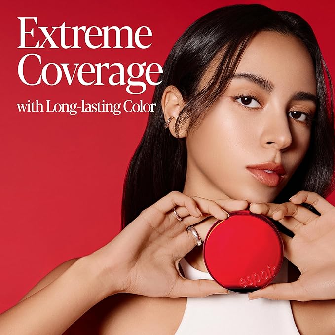 Espoir Be Velvet Cushion Foundation #13 Porcelain | Quick and Easy Coverage with Long-lasting Color by Zero Oxidation, Velvety Smooth Finish & Lightweight Formula, Vegan, Korean Makeup, 0.46 oz