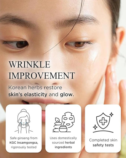 Bon Yeon Jin Korean Red Ginseng Face Essence Serum Gift Set - Anti-Aging Deep Hydration Nourishing Wrinkle Improvement with Ceramide Adenosine for Resilient Skin, 1.69 fl.oz.