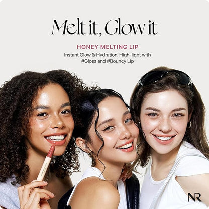 Nature Republic HONEY MELTING LIP (08 DARK CHERRY CHOUX) SOFT LIP STICK, Hydrating Gloss, Moisturizing balms, Sheer tint, Shine & Nude, Glowy Finish, korean make up