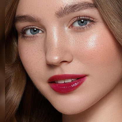 3Pc Dark Red Lipsticks Set for Women Hydrate Lipstick Glossy Moisture Lip Gloss Sheer-Medium Coverage Long Lasting Lipsticks for Dry Lips, DM68/95/98
