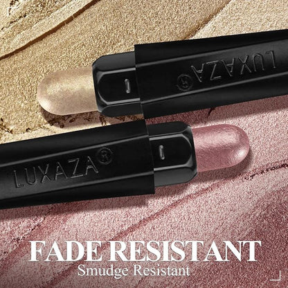 3PCS Cream Eyeshadow Sticks, Neutral Eye Shadow Makeup Pencil Set, Eye Brightener Highlighter, Waterproof & Long Lasting Shadow Stick And Eyeliner