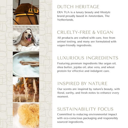 Rich Cocoon Shower Cream | Dutch Made & Formulated Moisturizing Body Wash for All Skin Types | Cozy Scent of Warm Wood, White Amber & Jasmine 200 ML