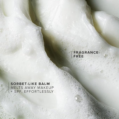 Farmacy Makeup Remover Cleansing Balm - Green Clean Waterproof Makeup Remover + Oil Based Cleanser - Newly Formulated Double Cleanser with Plant Based Waxes + Upcycled Moringa - Fragrance Free (200ml)