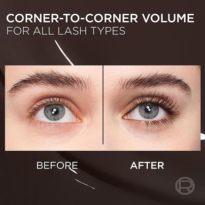 L'Oreal Paris Voluminous Panorama Chromatic Mascara, Volumizing and Lengthening Brown Mascara, Longwear, Smudge-Resistant and Washable, 705 Brown Leather