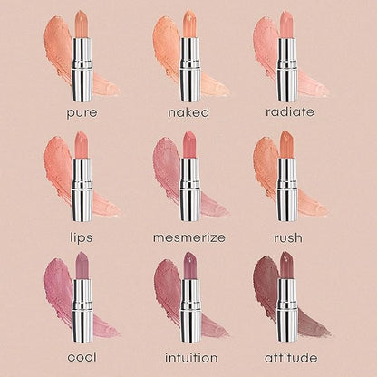 nude envie Mocha Lipstick - Certified Vegan Lipstick Paraben Cruelty, Paraben Free - Enriched with Vitamin E and Jojoba Oil (Attitude)