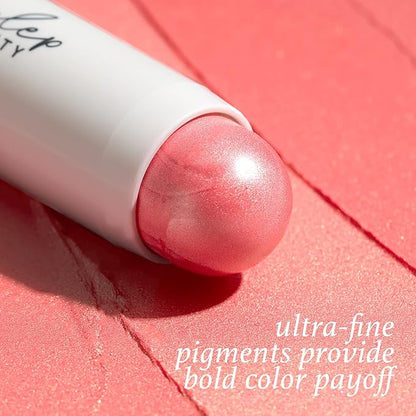 Skip The Brush Contour Duo - Cream to Powder Multi-Purpose Makeup Sticks - Pigmented, Buildable Color for Eyes, Cheeks, and Lips - Melted Cocoa + Golden Guava