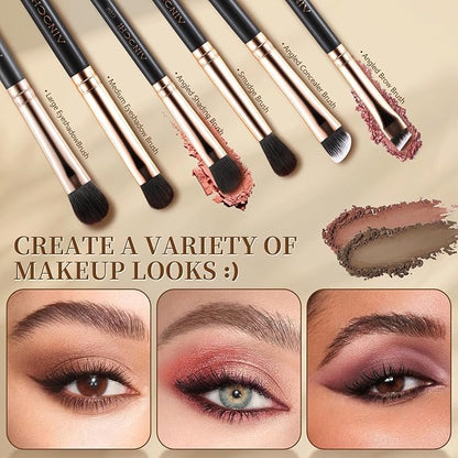 Makeup Brush Set with Black Travel Case -Premium Soft Synthetic Foundation, Contour & Eyeshadow Brushes for Liquid,Cream & Powder Blending Professional MUA Make Up Kit 11PCS
