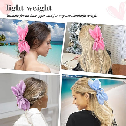 Bow Claw Clips Hair Clips Big Hair Bows for Women Butterfly Styling Large Hair Clips for Thick Hair for Girls Hair Accessories for Teen 3PC