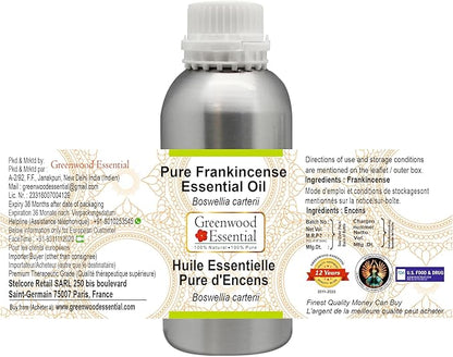Greenwood Essential Pure Frankincense Essential Oil (Boswellia carterii) Steam Distilled 1250ml (42.2 oz)