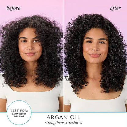 HASK ARGAN Repairing Shine Hair Oil for All Hair Types, Vegan, Color Safe, Gluten-free, Sulfate-free, Paraben-free - Pack of 3