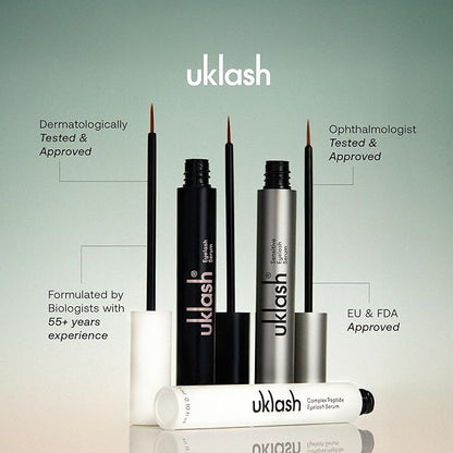UKLASH Eyelash Growth Serum - #1 Rated Lash Serum for Longer, Fuller Lashes - Formula for Naturally Longer Lashes and Extensions - Vegan & Cruelty-free