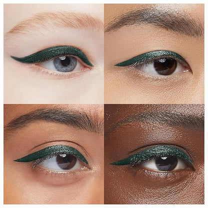 EPILYNX Waterproof Eyeliner - Smudge-Proof Liquid Eyeliner Pen with Precision Tip for Smooth, Long-Lasting Application - Vegan, Hypoallergenic & Gluten-Free Eye Liner - 2mL Green