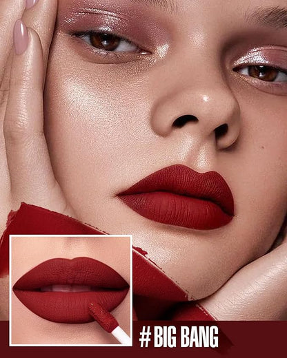 Dark Red Lipstick Long Lasting Lipsticks for Women Smudgeproof Transferproof Cruelty Free Lip Makeup, 907 Bing Bong
