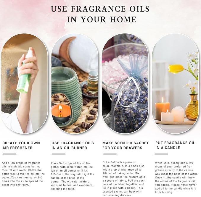 PHATOIL 3.38FL.OZ Peach Fragrance Oils for Aromatherapy, Essential Oils for Diffusers for Home, Perfect for Diffuser, Yoga, Skin Care, DIY Candle and Soap Making - 100ml