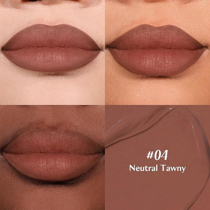 bayfree 2-IN-1 Lip Liner and Lip Stain, High Pigmented Long Lasting Velvet Lip Tint, Well-Defined Lipliner, Weightless Waterproof Not Animal Tested, Matte Finish Makeup