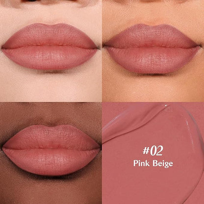 bayfree 2-IN-1 Lip Liner and Lip Stain, High Pigmented Long Lasting Velvet Lip Tint, Well-Defined Lipliner, Weightless Waterproof Not Animal Tested, Matte Finish Makeup