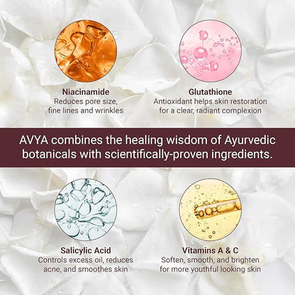 AVYA Anti-Aging Power Serum - Hyaluronic Acid Face Serum Plumps and Brightens Skin/Travel Size Retinol Treatment Reduces Fine Lines and Boosts Collagen for Smoother Skin / 0.34oz (10ml)
