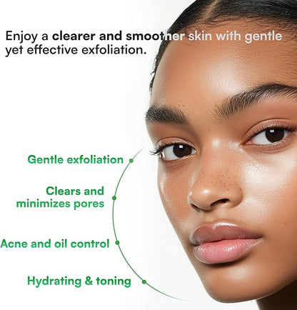 Face Republic AHA/BHA Toner 160ml 5.41 fl oz | Clarifying, Refining, Hydrating | Pore Care, Gentle Exfoliation | AHA BHA PHA LHA | for Oily, Sensitive Skin | Alcohol-Free | Vegan Korean Skincare