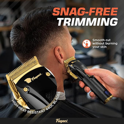 Fagaci Professional Hair Clippers for Men - Precise Cutting, Turbo Power Cordless Hair Clippers with 5 Hour Battery Life