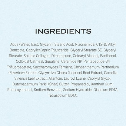 First Aid Beauty - Firming Collagen Cream with Peptides & Niacinamide, Ultra-Rich Plumping Moisturizer, Hydrates & Visibly Firms, Non-Comedogenic, Safe for Sensitive Skin, 3.5 oz
