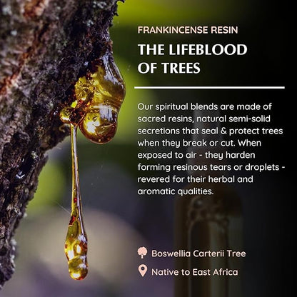 Frankincense Natural Resin Mist Spray by Aromafume | 100 ml / 3.3oz | Ideal for spirituality, prayer & rituals | Made with Frankincense Resin from Somalia | Non-alcoholic, non-toxic & vegan