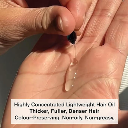 Thickening Hair Oil Capsules – Leave-In Serum for Normal to Thin-Looking Hair w/ Biotin, Niacinamide & Ceramides | Mineral Oil, Sulfate and Paraben Free, Vegan | Fuller-Looking, Denser Hair | 15Ct
