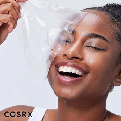 COSRX Advanced Snail Mucin Glass Glow Hydrogel Face Masks Skincare 3 EA, Collagen Face Mask, Travel Essentials, Overnight Face Mask, Korean Skin Care, Stocking Stuffers for Women