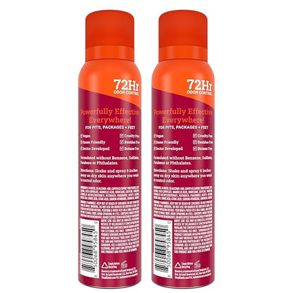Mando Whole Body Deodorant For Men - Invisible Spray Deodorant - 72 Hour Odor Control - Low Irritation Formula - Aluminum Free, Benzene Free - 3.6 ounce Cans (Pack of 2) - Cabin Retreat