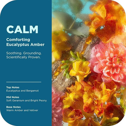 OLLY Calm Body Wash with Hyaluronic Acid, Adaptogens & Vitamin B3– Nourishing Cleanser for Skin Barrier Repair, Deep Hydration, Eucalyptus Amber Scent, 17oz