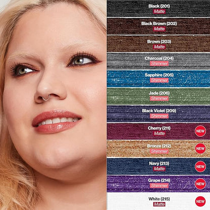 REVLON ColorStay Pencil Waterproof Eyeliner, Smudge-Proof, Eye Makeup with Built-In Sharpener, Stocking Stuffer for Women, 211 Cherry, 0.01 oz