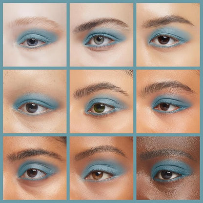 Caribbean Sea Shimmering Turquoise Teal Green Blue Ocean Pressed Powder Single Vegan Eyeshadow; Talc, Paraben & Cruelty Free