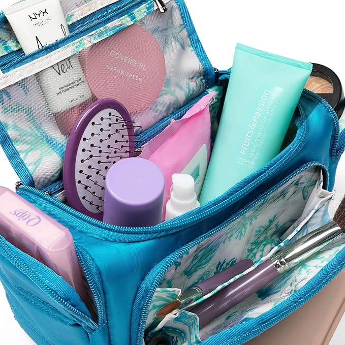 Lug Trolley Medium Cosmetic Case, CONTEMPORARY NAVY