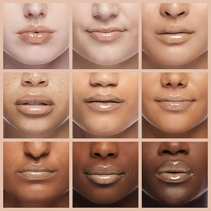 Palladio Lip Gloss, Non-Sticky Lip Gloss, Contains Vitamin E and Aloe, Offers Intense Color and Moisturization, Minimizes Lip Wrinkles, Softens Lips with Beautiful Shiny Finish, Champagne