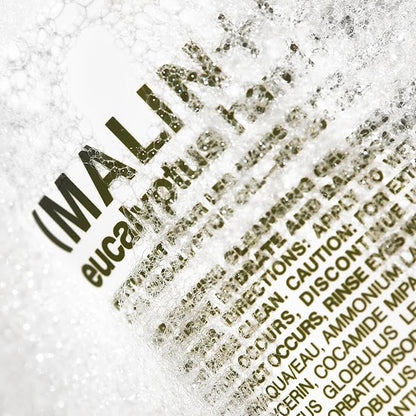 Malin + Goetz Eucalyptus Hand + Body Wash natural cleansing, purifying, hydrating hand & body wash. all skin types, dry, irritated, sensitive. No stripping/irritation. Cruelty-free & vegan 16 Fl oz