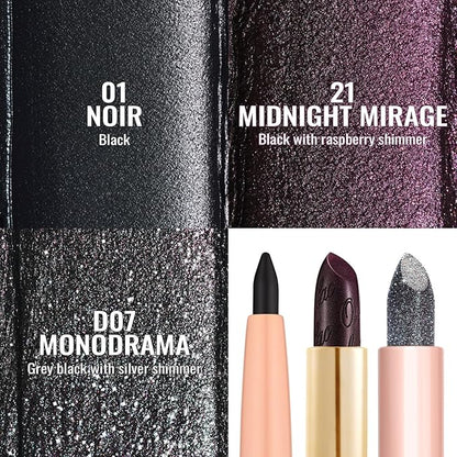 Oulac Lipstick & Lipliner Set 3PCS High Impact Lipcolor with Moisturizing Formula, Vegan Beauty, Full-Coverage Lip Color, Gift Lipstick for Women, 01+21+D07