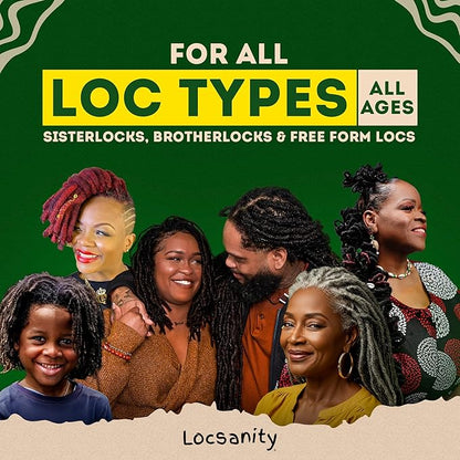 Locsanity Daily Moisturizing Refreshing Spray for Locs, Dreadlocks - Rose Water and Peppermint Hair Scalp Moisturizer, Dreadlock Spray - Natural Loc Care and Maintenance (12oz)