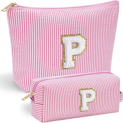YOOLIFE Personalized Gifts for Women, Cute Travel Makeup Bag Daughter Niece Gifts Cosmetic Bag Skin Care Bag Sister Wife Friend Teacher Engagement Wedding Gifts for Women Mothers Day Thank You Gift P