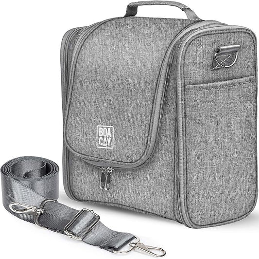 BOACAY Extra Large Hanging Travel Toiletry Bag for Women and Men, Makeup Bag, Bathroom & Shower Organizer Kit for Accessories, Cosmetics, Essentials