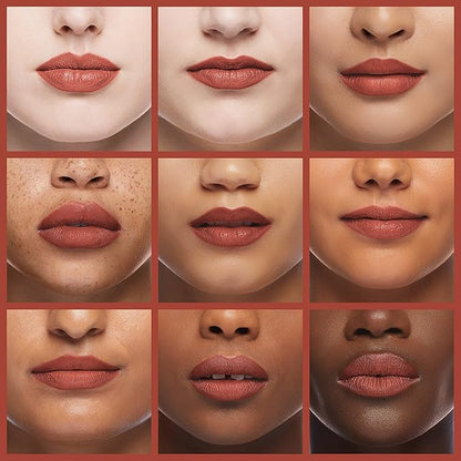 Palladio Herbal Lipstick, Rich Pigmented and Creamy, Infused with Aloe Vera, Chamomile & Ginseng, Prevents Lips from Drying, Combats Fine Lines, Long Lasting Lipstick, Smokey Rose