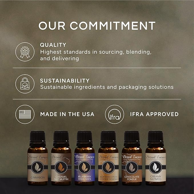 Eternal Essence Oils American Vintage Set of 6 Premium Fragrance Oils - Sandalwood Vanilla, Frankincense & Rain, Cardamom Cedar Blossom, Aspen Grass, Warm Rustic Woods, and Barbershop 1920-10ML