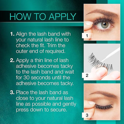 Ardell False Eyelashes, Natural Lashes 110 - Lightweight Reusable Strip Lashes, Eye-Lifting Effect, 5 Pairs + Bonus Pair