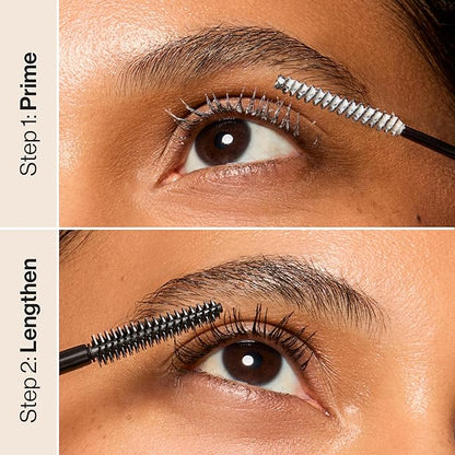 Honest Beauty 2-in-1 Extreme Length Clean Mascara + Lash Primer | Lengthening + Volumizing | Cruelty Free + Safe for Sensitive Eyes | Black, .27 fl oz